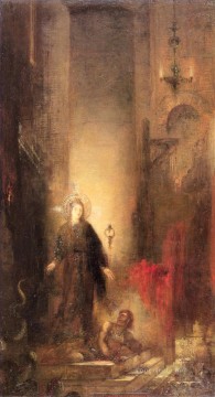 santa margarita Simbolismo mitológico bíblico Gustave Moreau Pinturas al óleo